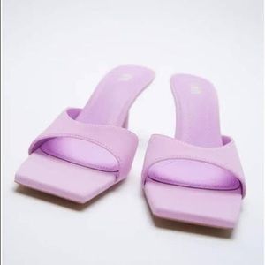 Square Toed Heel Sandal from Zara